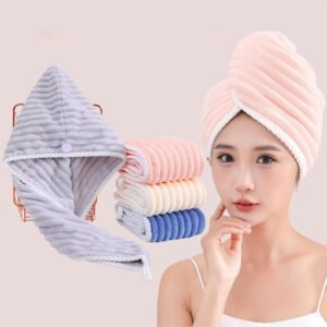 Microfiber Hair Towel ( 4 pcs)